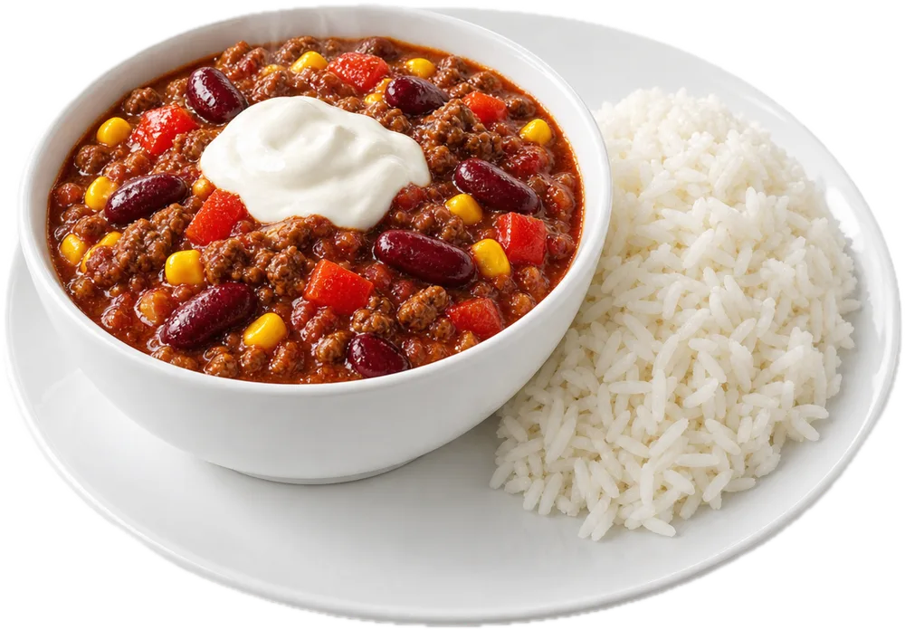 Chili con carne met rijst